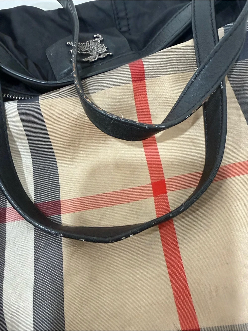 Burberry Buckleigh Packable Nylon Tote Bag *Flawed*